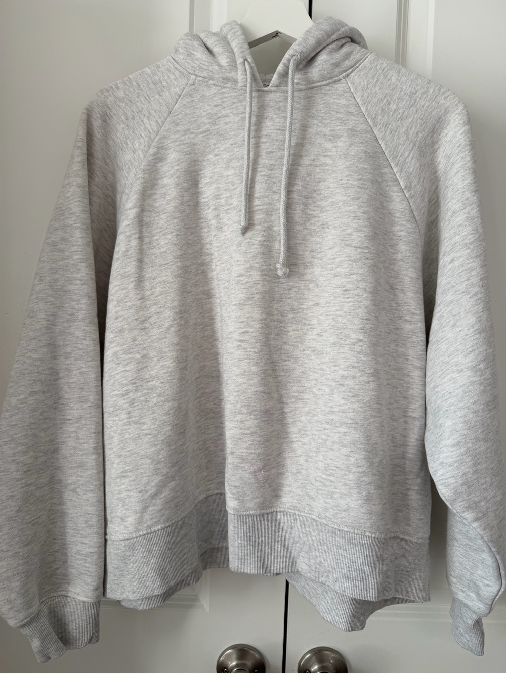 Zara Light Heather Gray Pullover Hoodie
